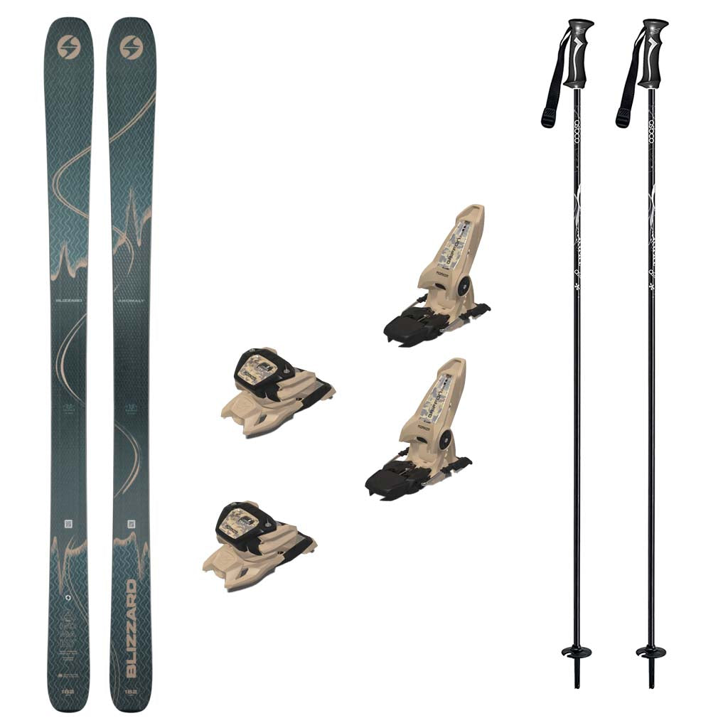 Blizzard Anomaly 94 Mens Skis 2025 with Marker Griffon 13 ID Ski Bindings Ski Package