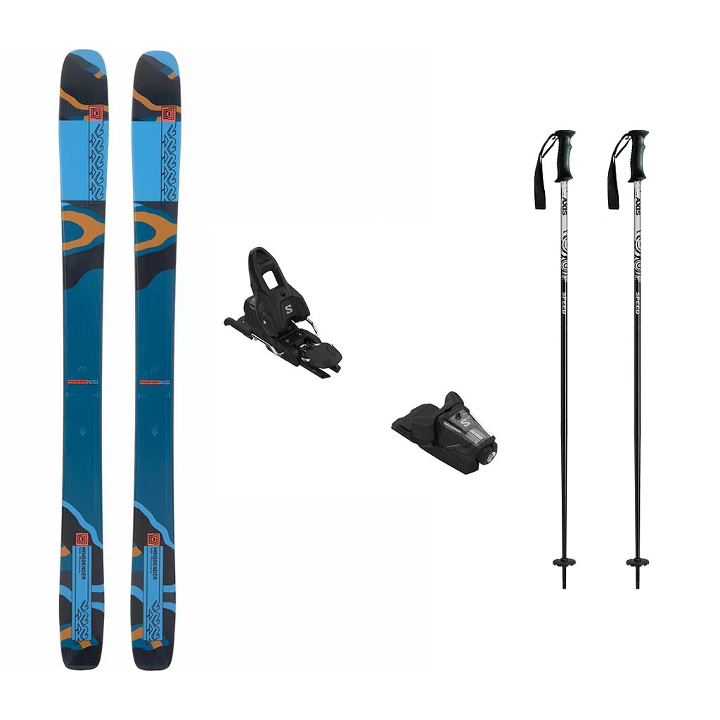 K2 Mindbender Team Junior Skis 2024 with Salomon Stage 10 Bindings Ski Package