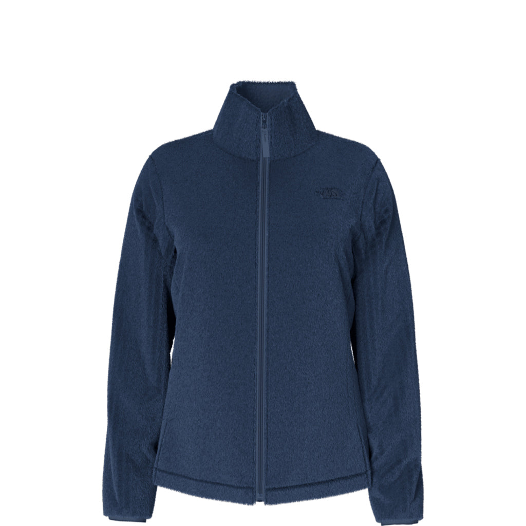 The North Face Fleece Osito Jacket Womens Size Small Light Blue Furry Blue  Logo