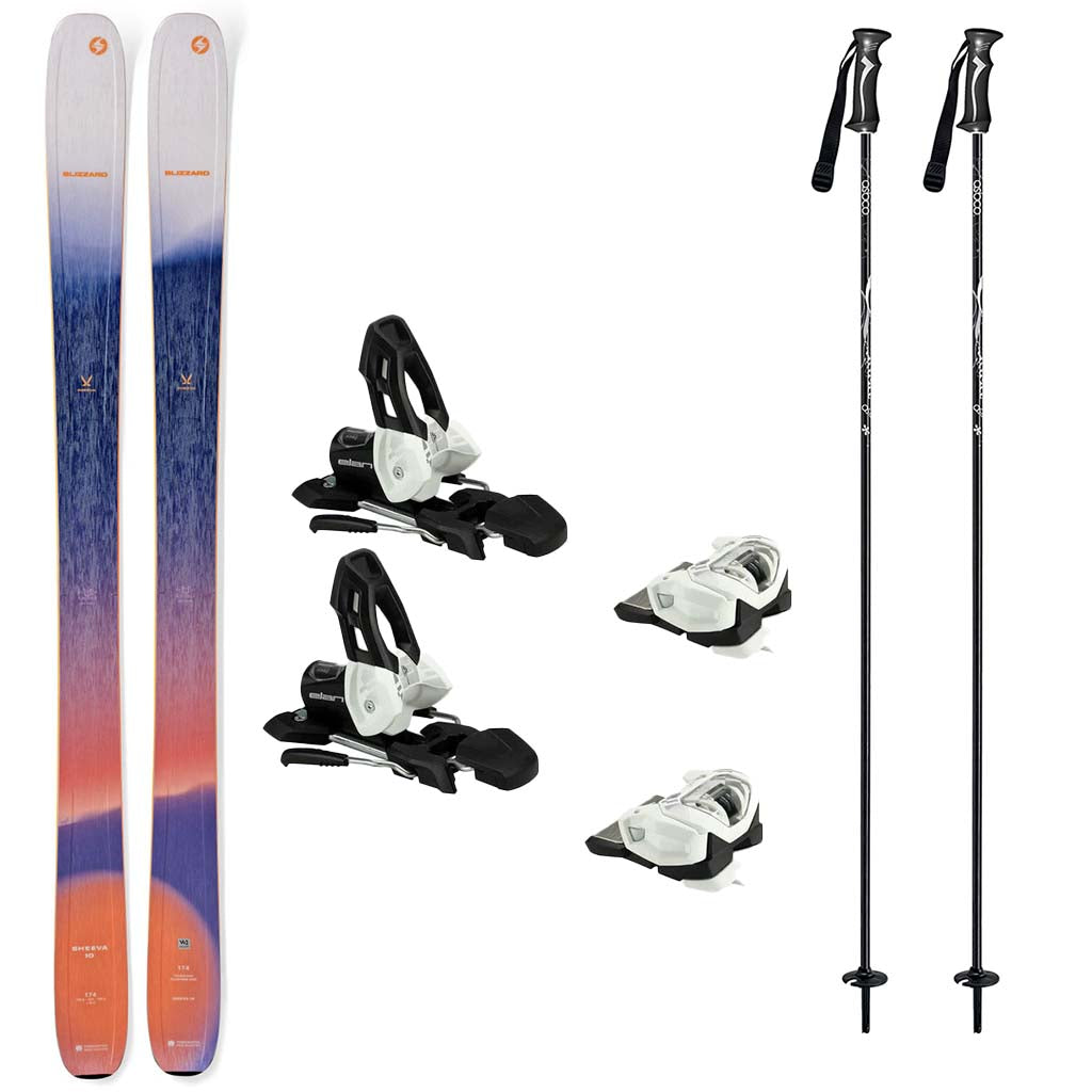 Blizzard Sheeva 10 Womens Skis 2025 with Elan Attack 11 GW Ski Bindings Ski Package