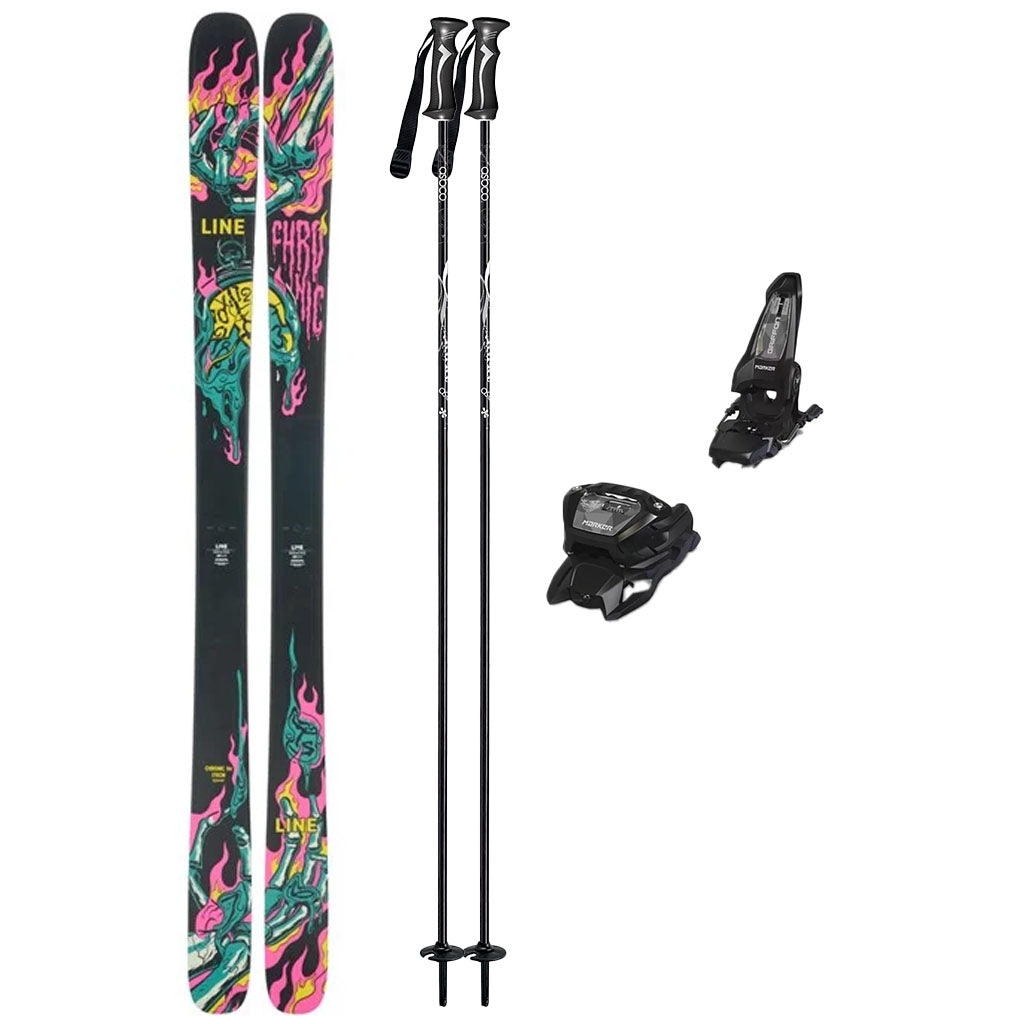 Line Chronic 94 Skis 2024 with Marker Griffon 13 Bindings Adult Ski Package