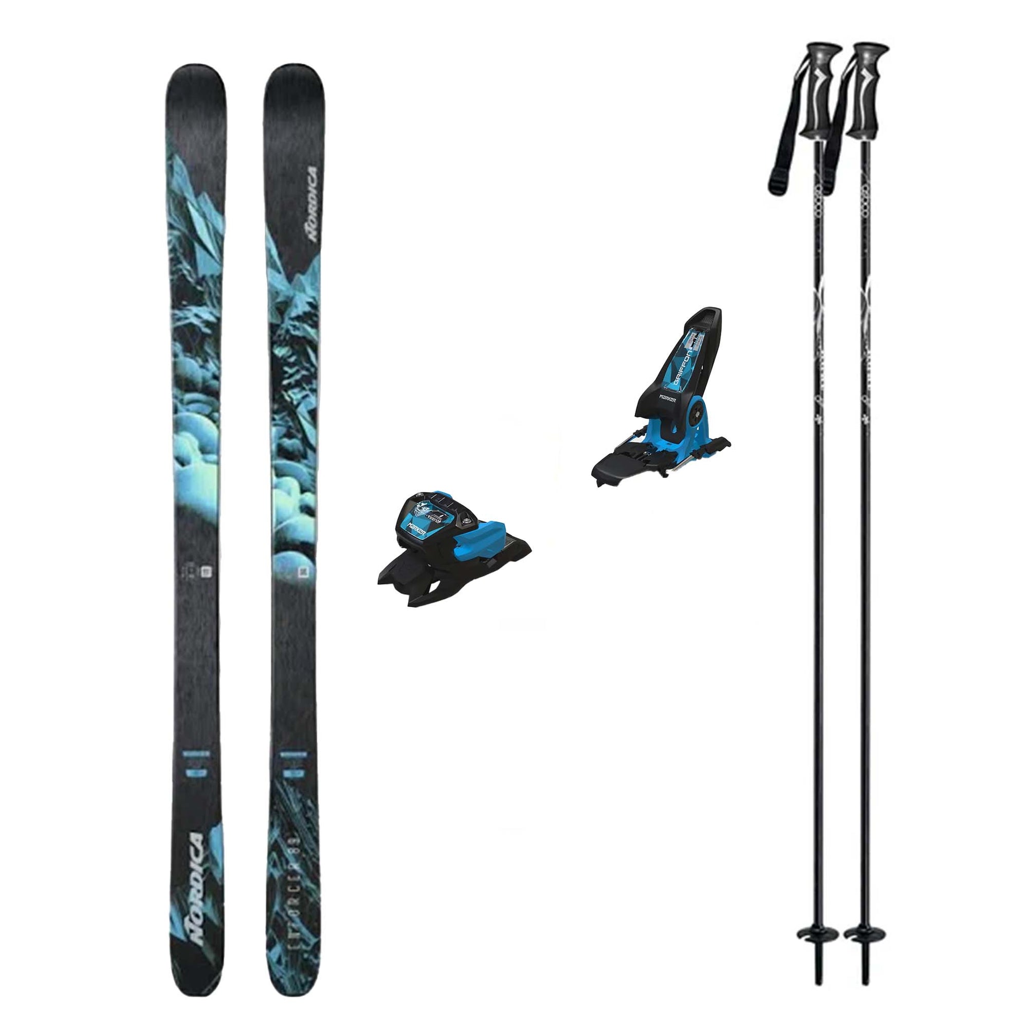 Nordica Enforcer 89 Skis 2025 with Marker Griffon 13 Bindings Mens Ski Package