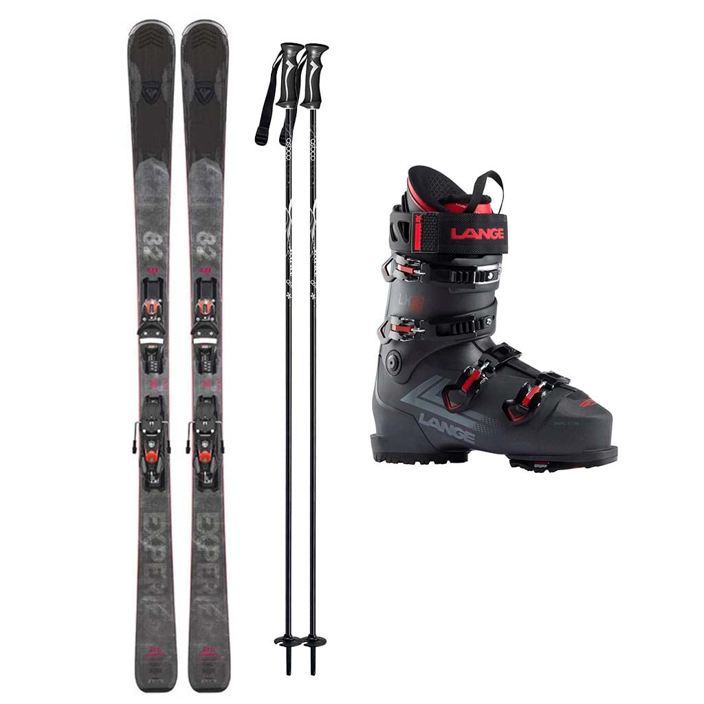 Rossignol Experience 82 TI (Konnect SPX14 System Binding) Skis 2024 with Lange LX 120 HV GW Ski Boots 2024 Mens Ski Package