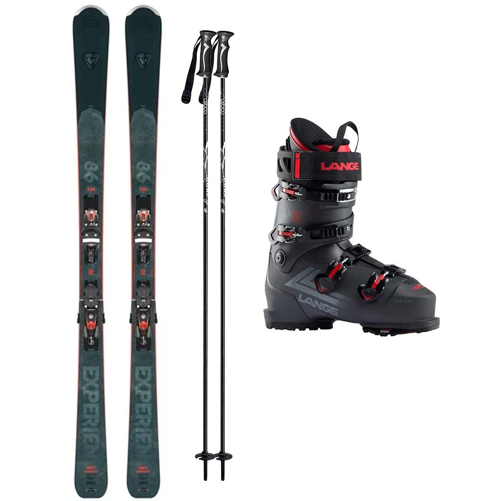 Rossignol Experience 86 TI (Konnect SPX 14 GW System Binding) Skis 2024 with Lange LX 120 HV GW Ski Boots 2025 Mens Ski Package