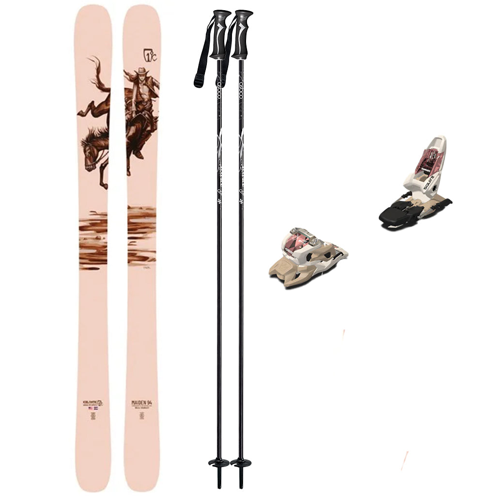 Icelantic Maiden 94 Womens Skis 2025 with Marker Squire 11 Ski Package