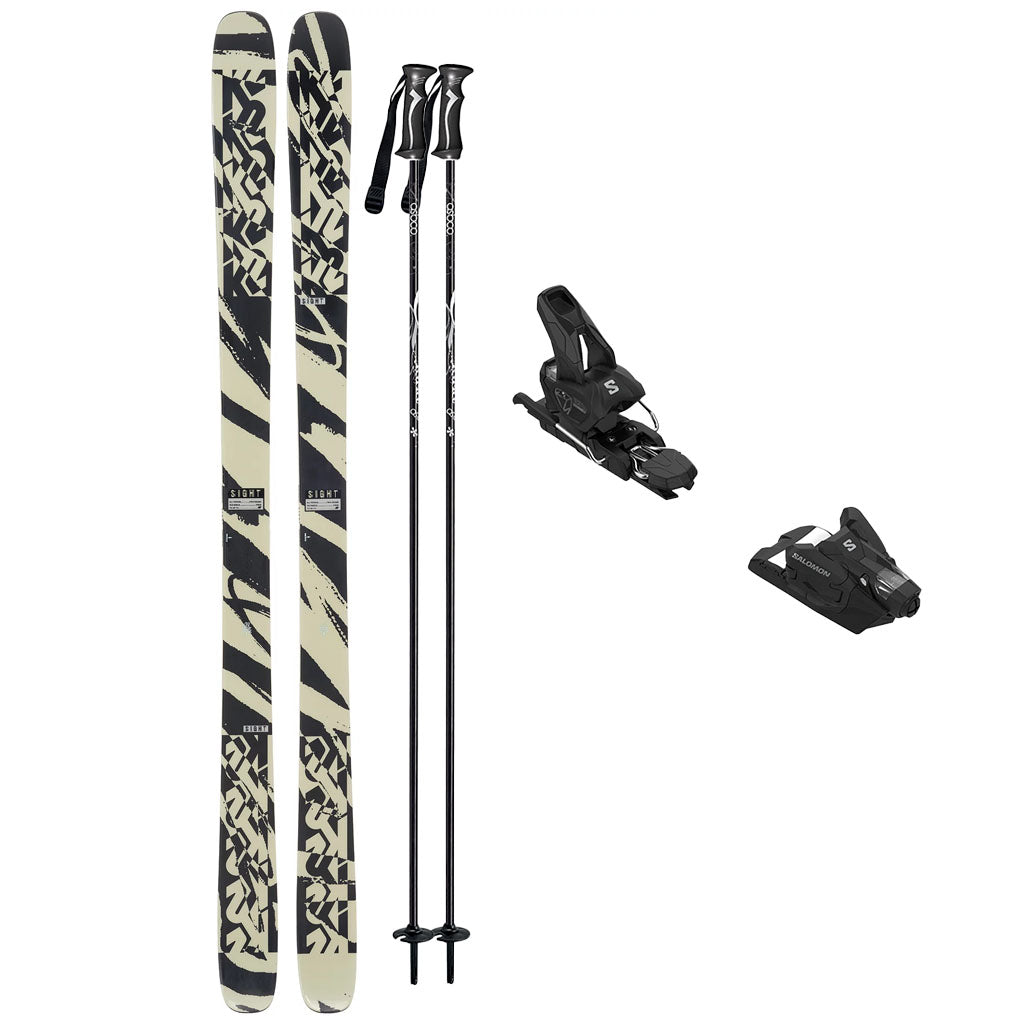 K2 Sight Skis 2024 with Salomon Strive 12 Bindings Adult Ski Package