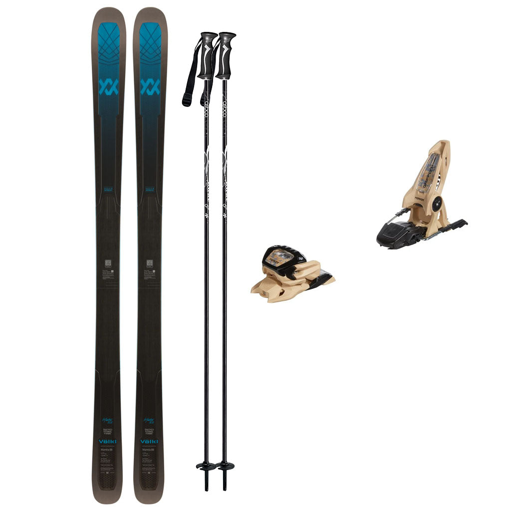 Volkl Mantra 88  Skis Mens 2025 with Marker Griffon 13 Bindings Mens Ski Package