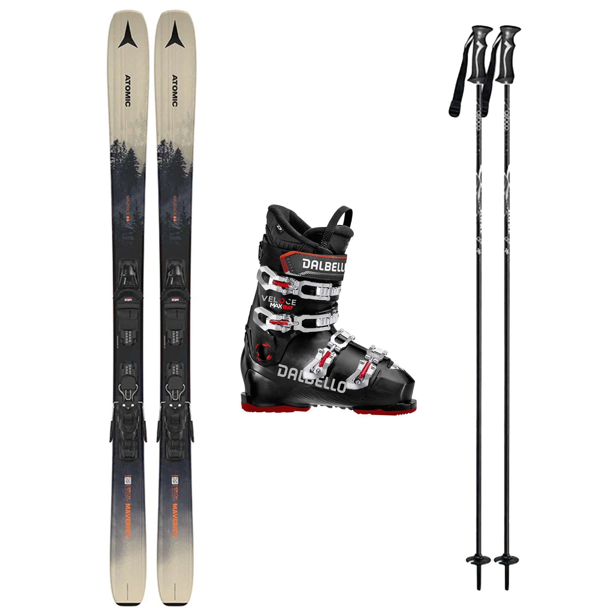 Atomic Maverick 84 System Ski with Dalbello Veloce MAX 75 Mens Ski Package 2025