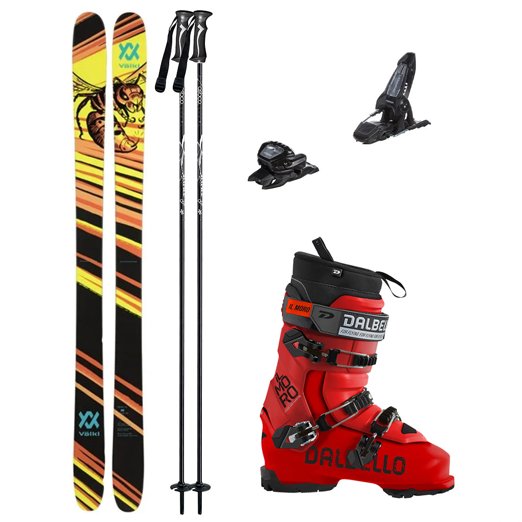 Volkl Revolt 96 Adult Skis 2024 (Marker Griffon 13 Binding) with Dalbello IL Moro 110 GW Mens Boots Ski Package