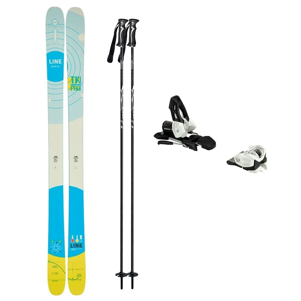 Line Tom Wallisch Pro Skis 2024 with Elan Attack 11 Bindings Adult Ski Package