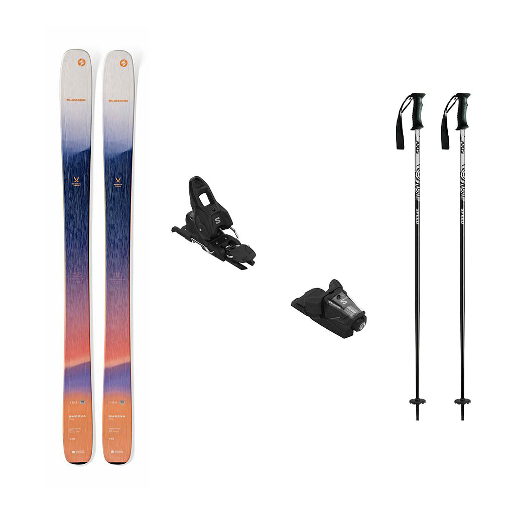 Blizzard Sheeva Team Junior Skis 2025 with Salomon Stage 10 Bindings Ski Package